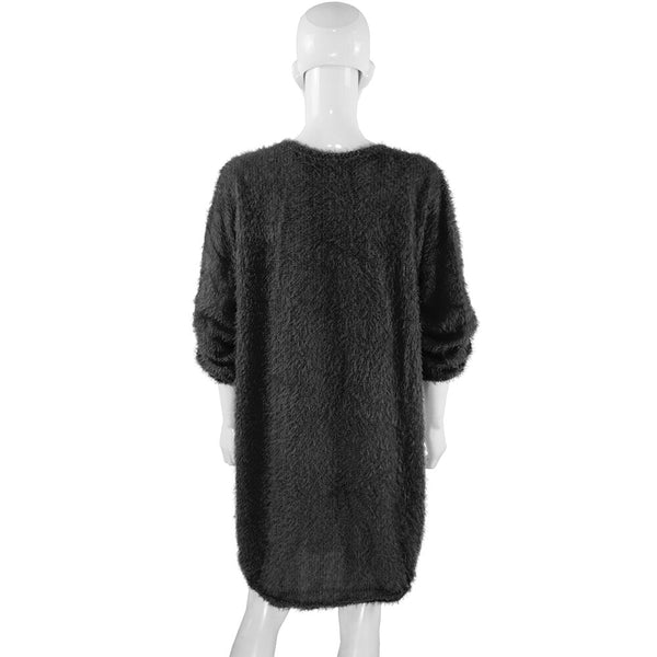 Bat Sleeve Oversized Knitted Plus Size Long Sweaters