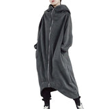Women Fashion Oversize Hooded Loose Long Coats