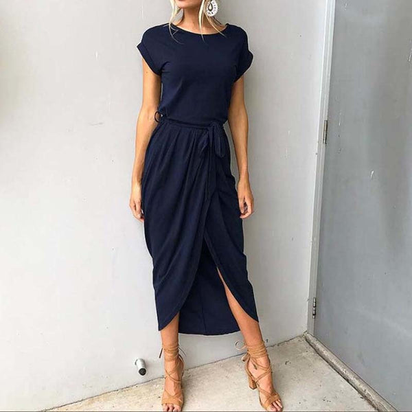 Women Summer Casual Slim Elegant Maxi Dress