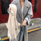 Women Korean Winter Loose Plus Size Cardigans Outwear Coats 