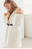 Women Elegant Faux Fur Double-Wear Warm Soft Hoodies Jacket 