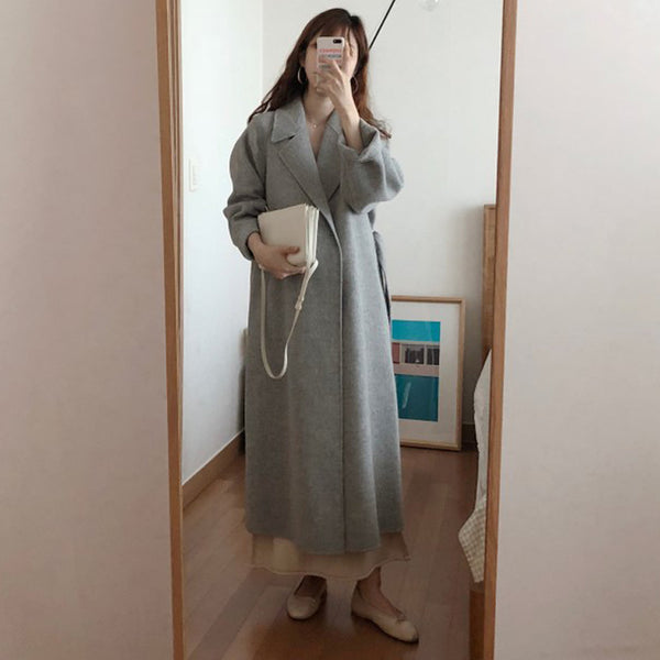 Women Korean Winter Loose Plus Size Cardigans Outwear Coats 