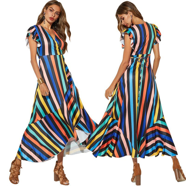 Women Fashion Casual Sexy Ankle-Length Maxi Dress