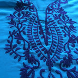 Women Embroidery Chiffon Floral Beach Maxi Dress