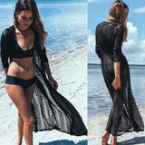 Women Lace Long Beach Bikini Cover Up