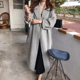 Women Korean Winter Loose Plus Size Cardigans Outwear Coats 