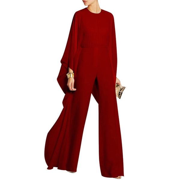 Long Sleeve Chiffon Outfit Jumpsuits