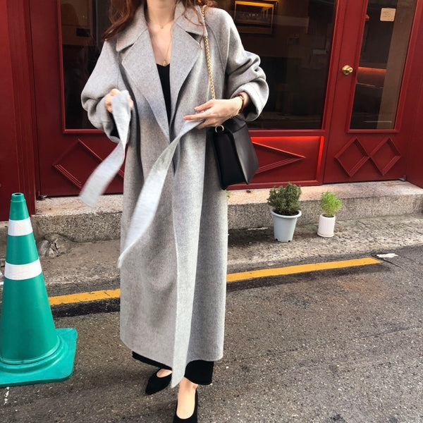 Women Korean Winter Loose Plus Size Cardigans Outwear Coats 