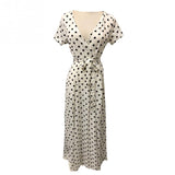 New Fashion Summer Ladies Dot Beach Dress Maxi Dress