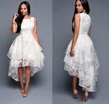 Women Sleeveless Elegant Slim Wedding Dresses
