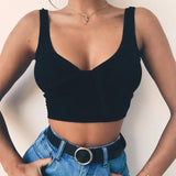 Women Summer Ribbed Bow Tie Camisole Blouse