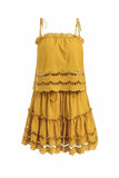  2 piece Set Dress Spaghetti Straps Short Summer Suit Mini Dress