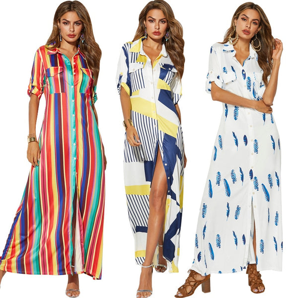 Women Fashion Casual Sexy Ankle-Length Maxi Dress