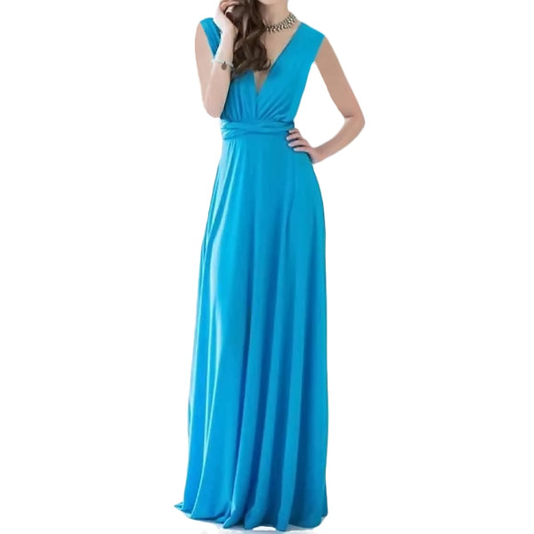 Sexy Women Multiway Wrap Convertible Maxi  Dress