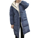 women Winter Thick Hooded Mid-long Down Jacket