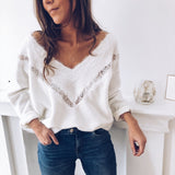 Long Sleeve Hollow Out Slim Sweater Tops