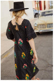  Floral Embroidery Lace Maxi Dress Hook Knit Maxi Dresses