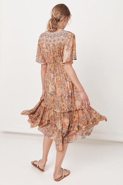 Summer Print Short Sleeve Chic Bohemia Dresses