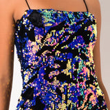 Glitter Strapless Night Club Mini Dress