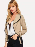 Fashion Pure V neck Cardigan Blazer