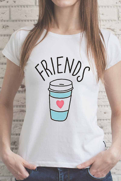 Women Colorful Drinking Glass T-shirt