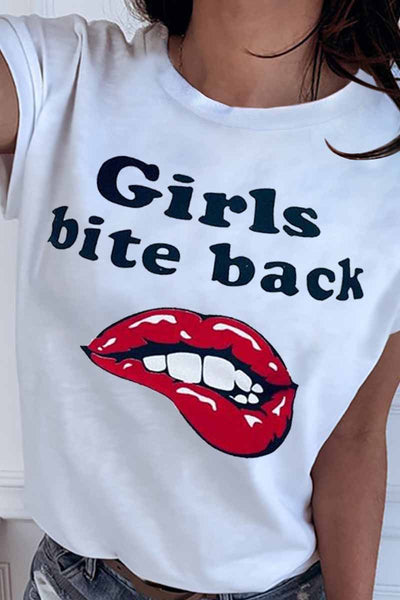 Women Print Loose Design T-shirt