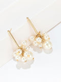 Size Pearl Tassel Earrings Accessories