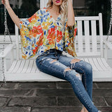 Bohemian Printed Vacation Loose Blouse