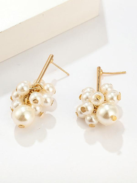 Size Pearl Tassel Earrings Accessories