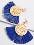 Fashion Rattan Tassels  Earring Accessories