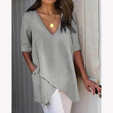 Women's Fashion Summer Irregular Blouses