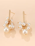 Size Pearl Tassel Earrings Accessories