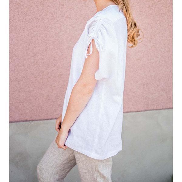 Casual Round Neck Loose Blouse