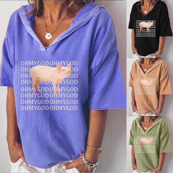 Plus Size Print Short Sleeve T-shirt