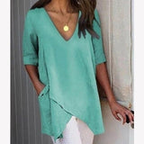 Women's Fashion Summer Irregular Blouses