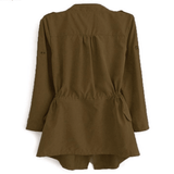 Fashion Long Sleeve Cotton Women Trench Coat