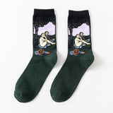 Cotton Socks Men Starry Night Winter Retro Women Personality Art Van Gogh Socks Oil Painting Socks Funny Happy Socks Male socken