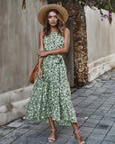 Women Fashion Casual Prom Elegant Summer Polka Dot Holiday Style Off The Shoulder Maxi Dresses