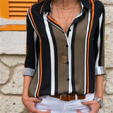 Women Blouses 2018 Fashion Long Sleeve Turn Down Collar Office Shirt Chiffon Blouse Shirt Casual Tops Plus Size Blusas Femininas