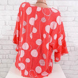 Plus Size Casual Loose Dot Blouse